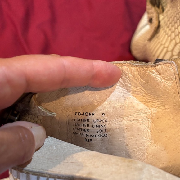 Freebird Textured Cream Heeled Boots - Picture 4 of 5